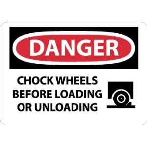  SIGNS CHOCK WHEELS BEFORE LOADING