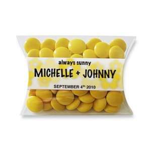  Personalized Candy Pillow Packs Chocolate   Yellow: Home 