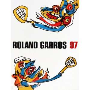  Roland Garros by Antonio Saura, 23x30