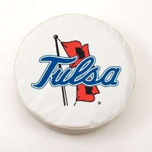  Tulsa Golden Hurricanes White Spare Tire Covers: Sports 