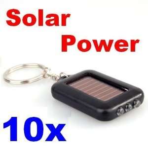  Neewer 10x Solar Powered 3 LED Flashlight Keychain Key 