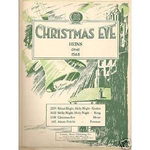  Sheet Music Christmas Eve Carl Heins 70 