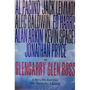 GLENGARRY GLEN ROSS (ADVANCE) Movie Poster