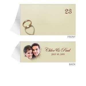  150 Photo Place Cards   Cherish Ring Heart Office 