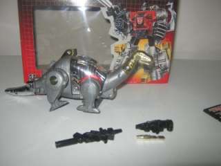 Transformers Original G1 Dinobot Sludge with Weapons and Box  