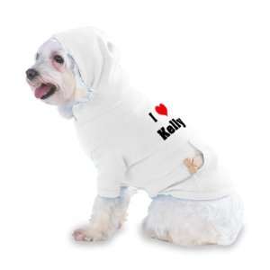   Kelly Hooded T Shirt for Dog or Cat X Small (XS) White: Pet Supplies