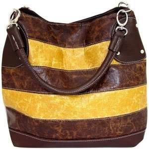  Double Handle Cinched Satchel Handbag Distressed Faux 