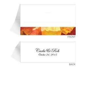  275 Personalized Place Cards   Autumn Leaves Office 