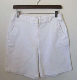 Womens PANTOLOGY White Chino Shorts Size 8  