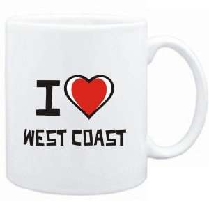  Mug White I love West Coast  Cities: Sports & Outdoors