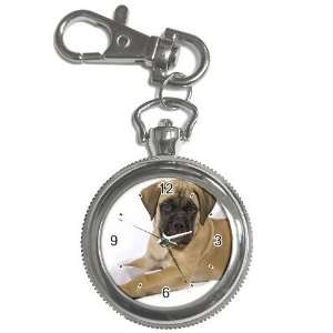  bullmastiff Puppy Dog 4 Key Chain Pocket Watch N0679 