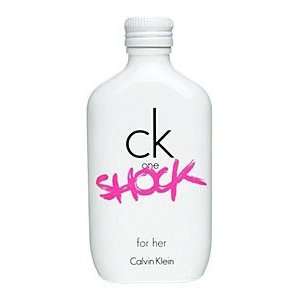   cK One Shock For Her Gift Set   6.7 oz EDT Spray + 3.4 oz Body Lotion