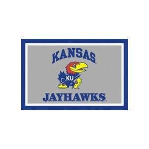    Kansas Jayhawks 3 x 5 Small Top View Area Rug