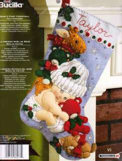   Kit 18 Stocking ~ BABYS FIRST CHRISTMAS 86277 046109862774  