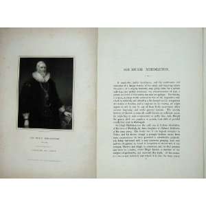  Memoirs Portrait 1836 Sir Hugh Middleton Cochran