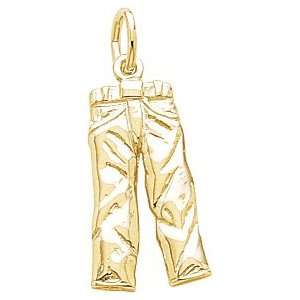  Rembrandt Charms Jeans Charm, Gold Plated Silver Jewelry