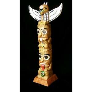  Wood Look Indian Totem Pole