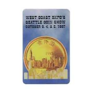   Card 5m West Coast Expos Seattle Coin Show (10/97) Asian Gold Coin