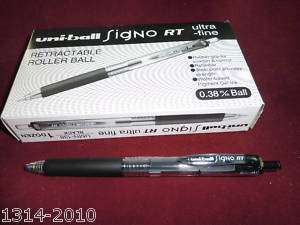 Uni ball Signo RT ultra fine0.38mm gel pen x12pcs black  