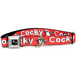  Cocky White & Red Dog Collar   M (11 17)
