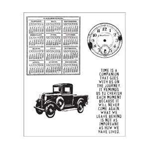    Tim Holtz Cling Rubber Stamp Set Elements Of Time 