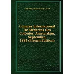  CongrÃ¨s International De MÃ©decins Des Colonies, Amsterdam 