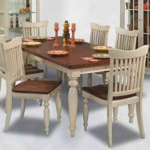  ColorTime Cafe Maspero Dining Table in Sand Shell White 