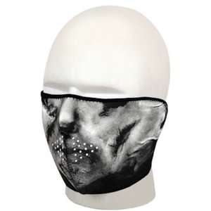   Black / Stalker Half Face Neoprene Motorcycle Face Mask: Automotive