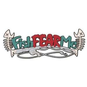  Fish Fear Me Laser Die Cut Arts, Crafts & Sewing