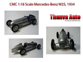 CMC 1:18 Mercedes Benz MB W25 1934 Silver Arrow w 25  
