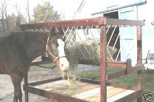 Plans for a Wooden Do It Yourself Hay Feeder for Horses  