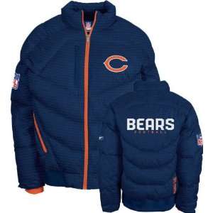  Chicago Bears Navy Youth Commando Jacket: Sports 