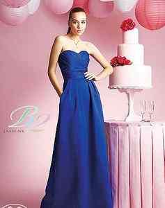 COBALT BLUE Jasmine B2 Bridesmaid Dresses   Style B3045 EUC  