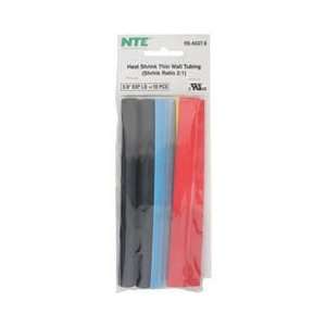  NTE Heat Shrink 21 Assorted Colors 3/8 x 6 10 Pcs 