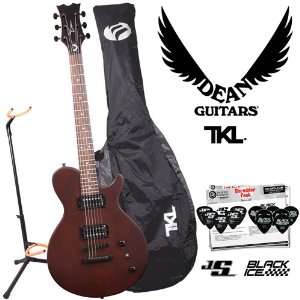   Guitar with Ultra Stand, Planet Waves 12 Pick Shredder Pack & TKL Gig