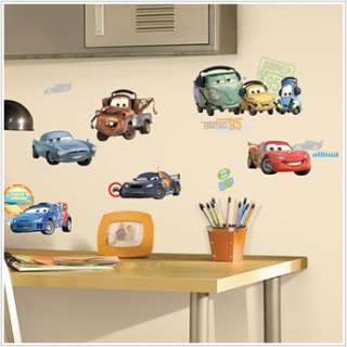 CARS 2 MOVIE   Wall Decals Lightning McQueen Stickers 034878827636 