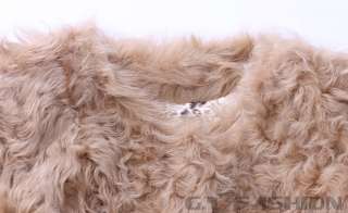 0001 Sheep Fur Lamb Fur Wool Coat Jacket Outerwear Clothes Dress 