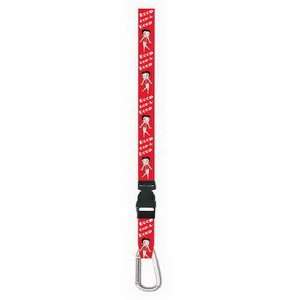   Licensed Simple Betty Boop Red Lanyard Keyring: Home & Kitchen