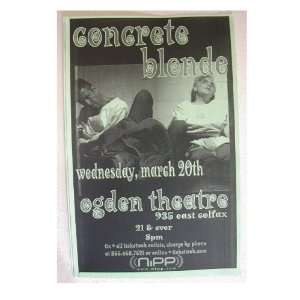 Concrete Blonde Handbill Poster
