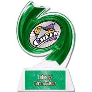  Cheerleading Hurricane Ice 6 Trophy GREEN TROPHY/GREEN TWISTER 