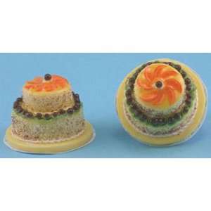   : Dollhouse Miniature Gourmet Orange Glazed Walnut Cake: Toys & Games