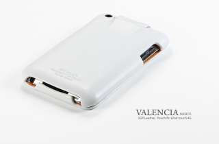 SGP iPod Touch 4G Leather Case Valencia Swarovski Series White