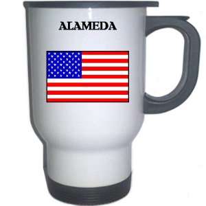  US Flag   Alameda, California (CA) White Stainless Steel 