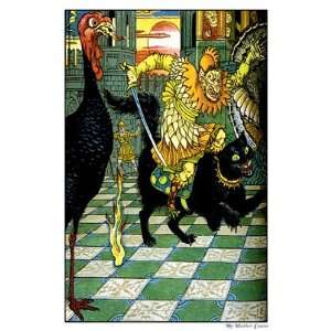   Dwarf Rides A Cat   Poster by Walter Crane (12x18)