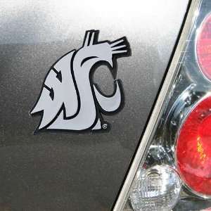   State Cougars Silver Auto Emblem Mascot Head: Sports & Outdoors