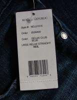   Republic Denim Jeans Neil Relax Club Studded Low Rise Straight $248