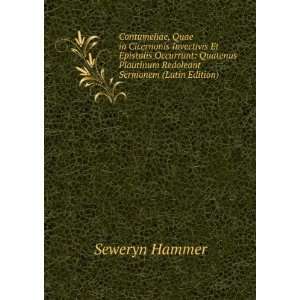   Redoleant Sermonem (Latin Edition) Seweryn Hammer  Books