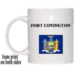  US State Flag   FORT COVINGTON, New York (NY) Mug 