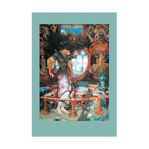  The Lady of Shalott 12x18 Giclee on canvas: Home & Kitchen