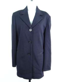 LES COPAINS Navy Wool Classic Blazer Jacket Coat 42  